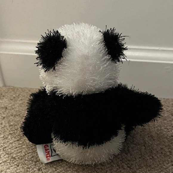 Small Ganz Plush Panda 🐼 Bear Toy - Black and White - Picture 3 of 4